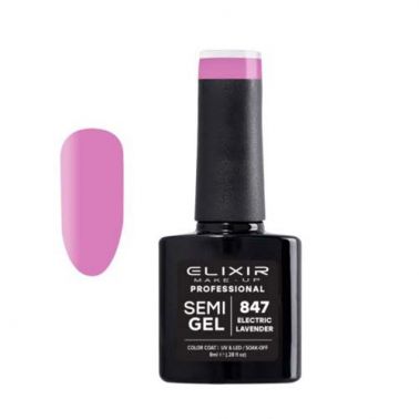 Esmalte Permanente De Uñas Elixir Semi Gel Nº 847 Electric Lavender-Sorci