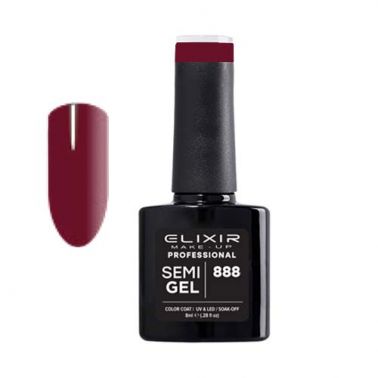 Esmalte Permanente De Uñas Elixir Semi Gel Nº 888 Plum-Sorci