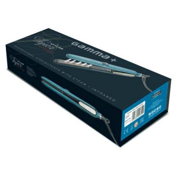 Plancha De Pelo Vapor Styler Infrared Gamma Piu Azul - packaging - sorci